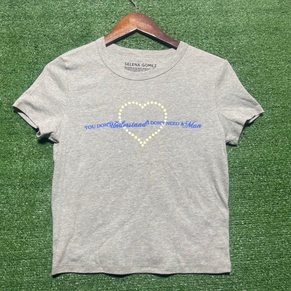 Selena Gomez You Don’t Understand I Dont Need A Man Crop Top Size S